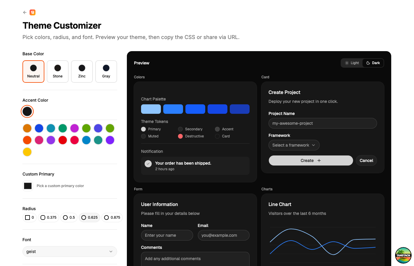 Theme Customizer Preview
